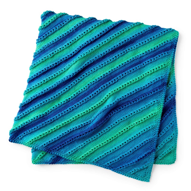 Red Heart Shore to Shore Knit Blanket