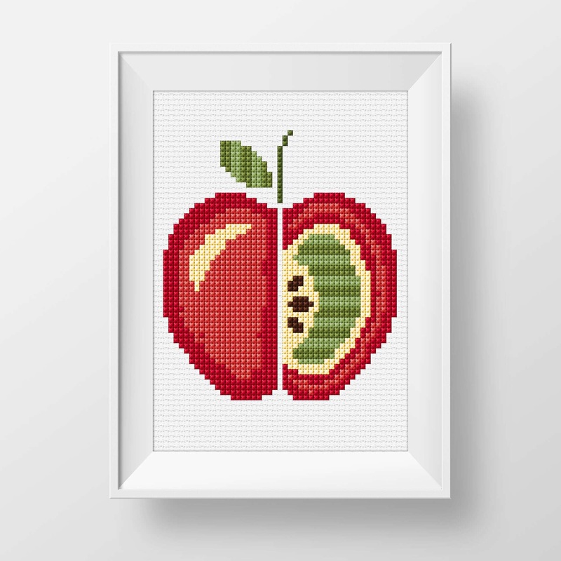 Anchor Embroidery Apple Cross Stitch Design