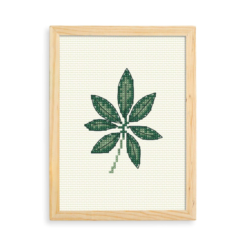 Anchor Embroidery Bamboo Leaf Cross Stitch Design