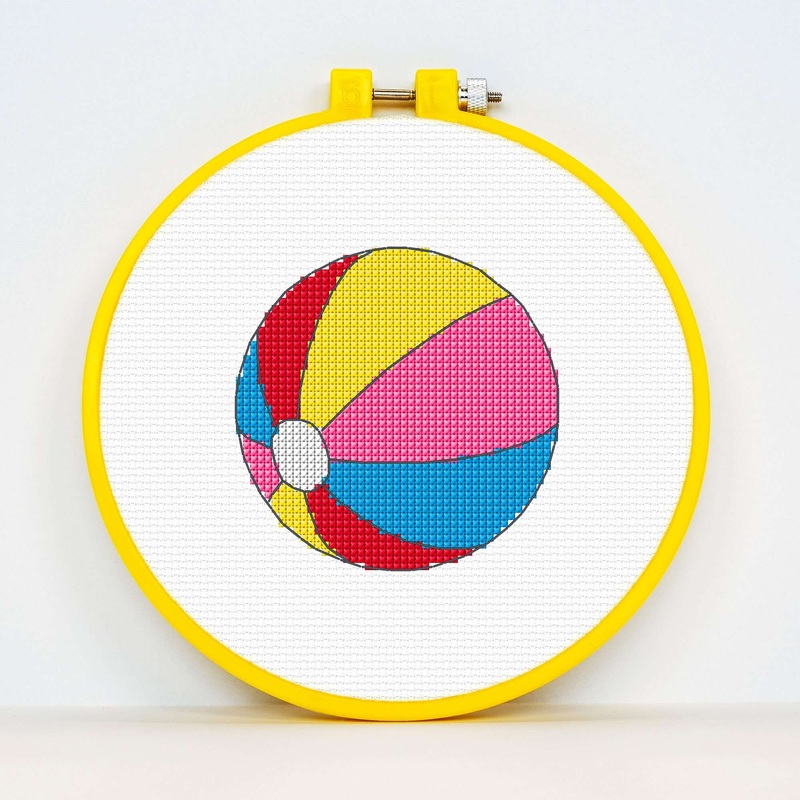 Anchor Embroidery Beach Ball Cross Stitch Design
