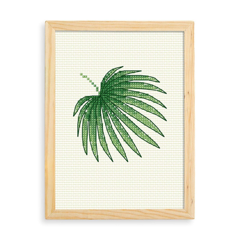 Anchor Embroidery Fan Palm Leaf Cross Stitch Design