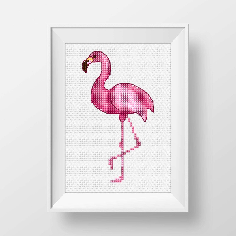 Anchor Embroidery Flamingo Cross Stitch Design