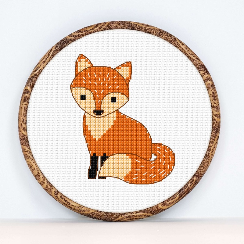 Anchor Embroidery Fox Cross Stitch Design