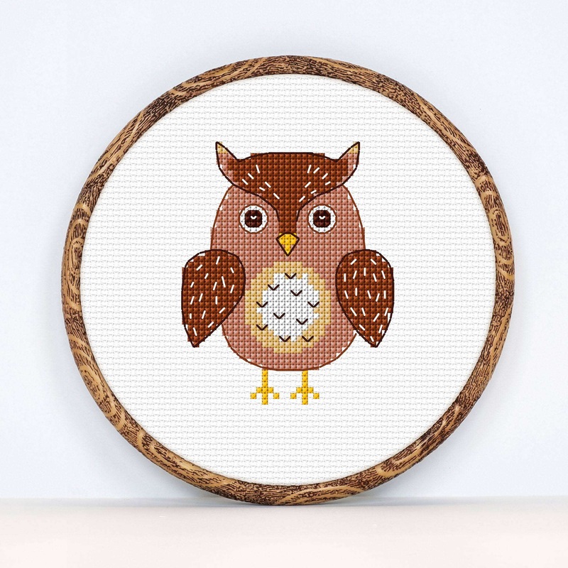 Anchor Embroidery Owl Cross Stitch Design