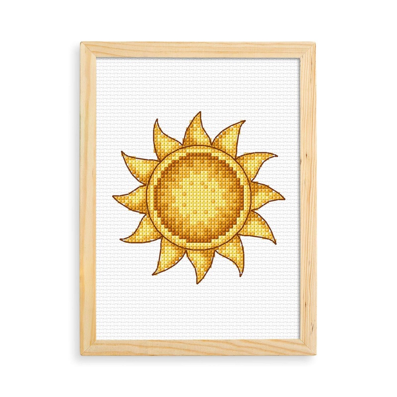 Anchor Embroidery Sun Cross Stitch Design