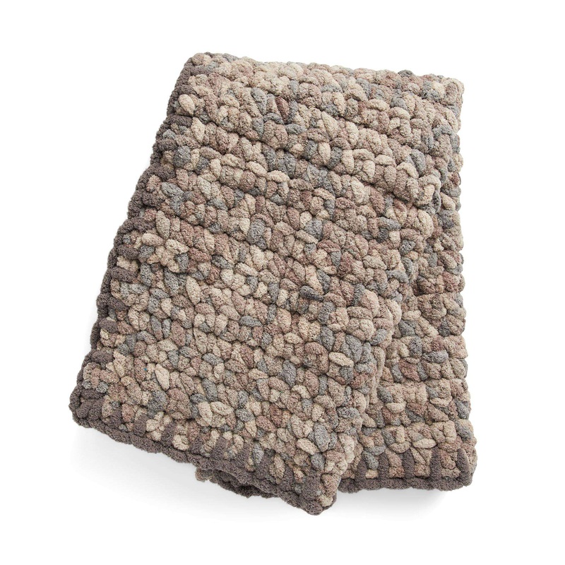 Bernat Blanket Stitch Trim Crochet Blanket