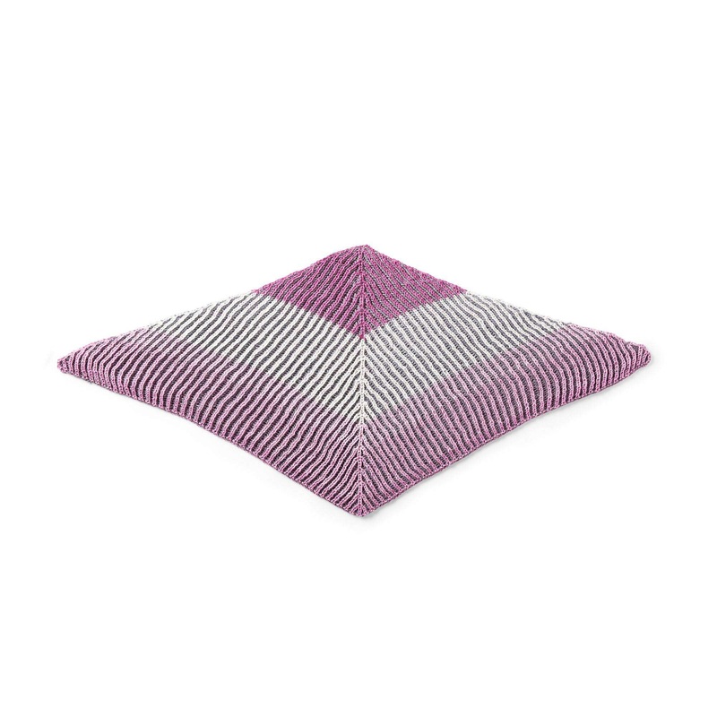 Red Heart Brioche Knit Shawlette