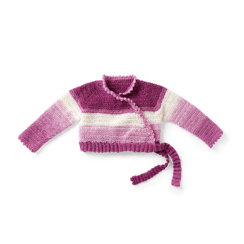 Red Heart Crochet Ballet Cardigan