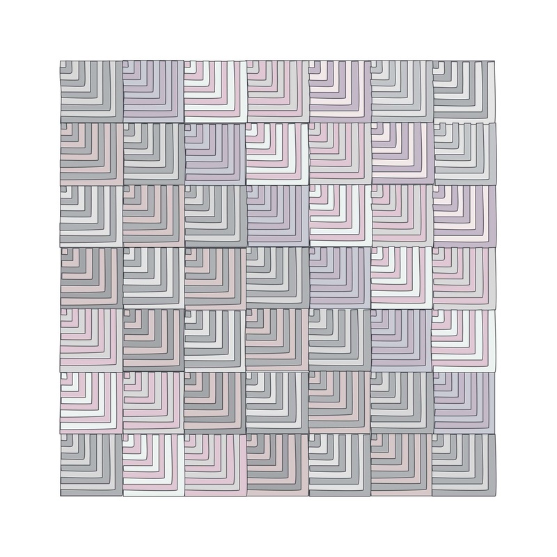 Red Heart Mitered Knit Blanket