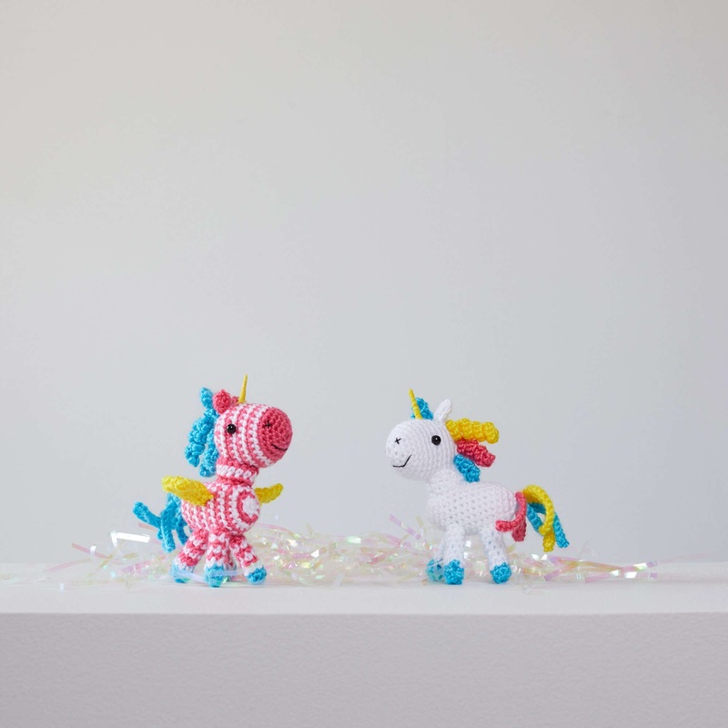 Red Heart Sparkle and Shimmer Crochet Unicorn