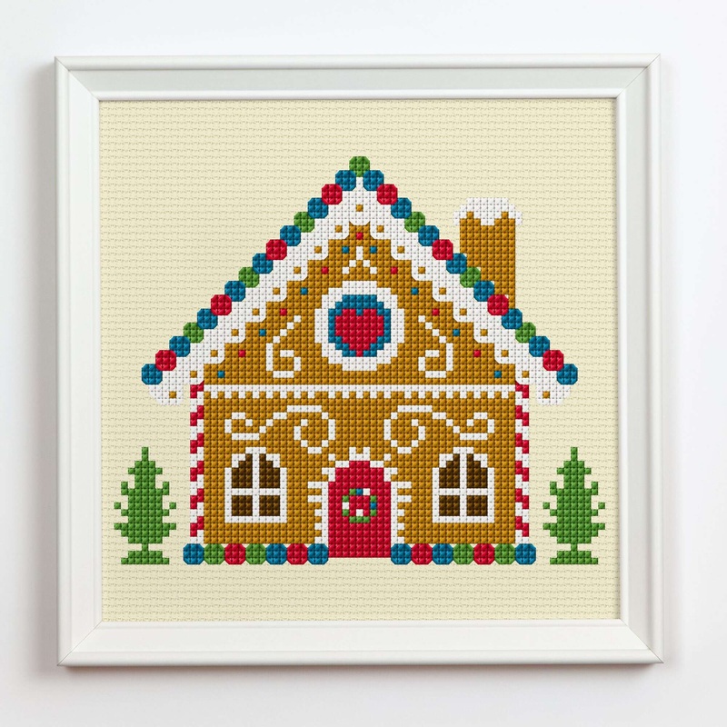 Anchor Embroidery Gingerbread House Cross Stitch