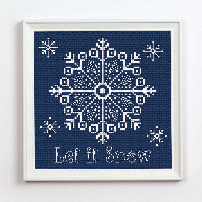 Anchor Embroidery Let It Snow Cross Stitch