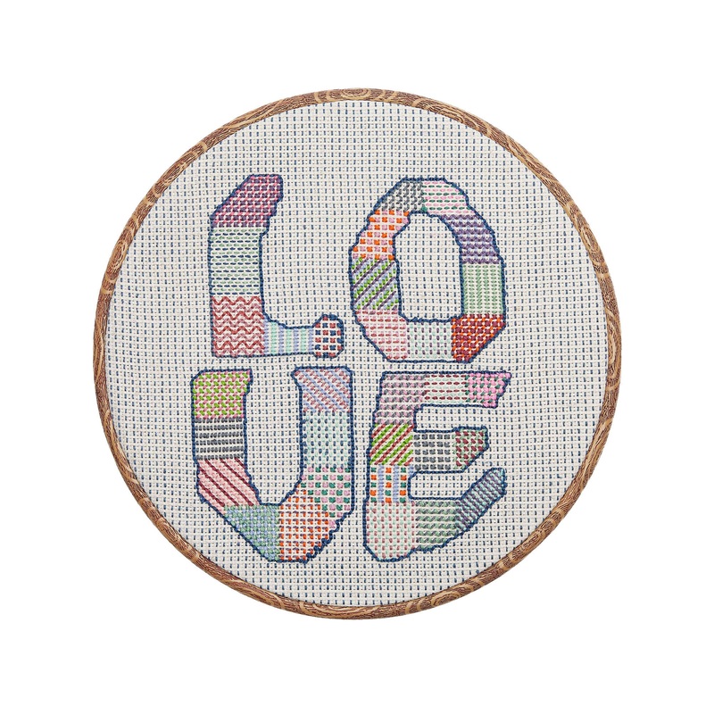 Anchor Embroidery Love Grid Cross Stitch Design