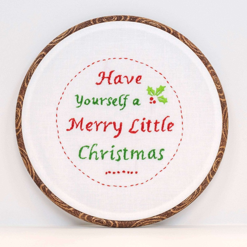 Anchor Merry Christmas Embroidery Design
