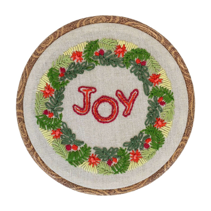Anchor Wreath of Joy Embroidery Design