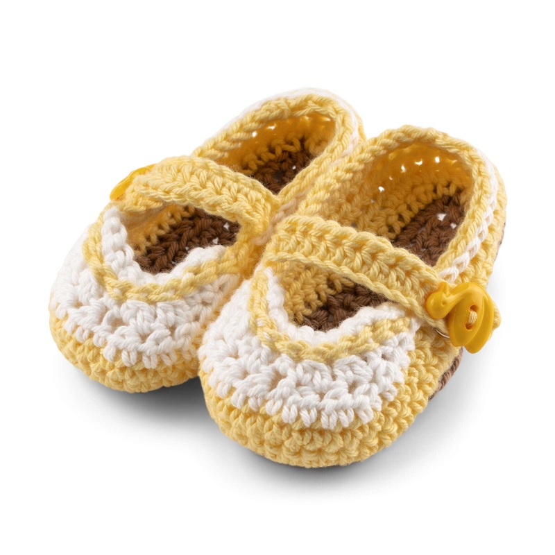 Aunt Lydia’s Crochet Mary Jane Booties