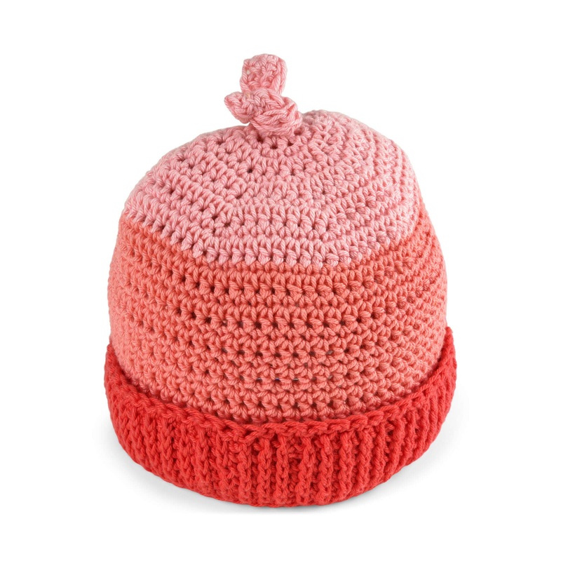 Aunt Lydia’s Crochet Top Knot Toboggan