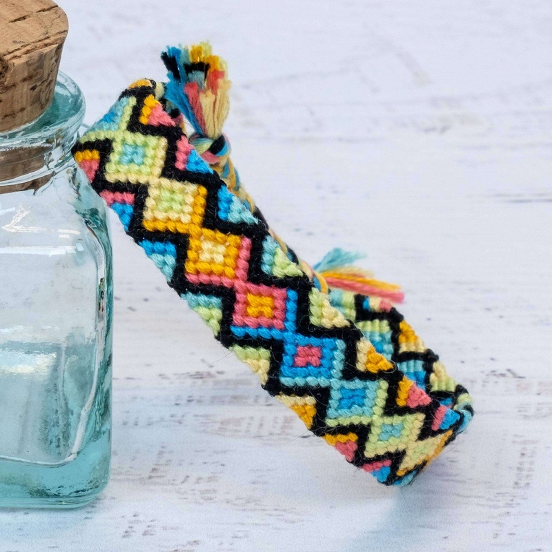 Anchor Embroidery Friendship Bracelet No 6