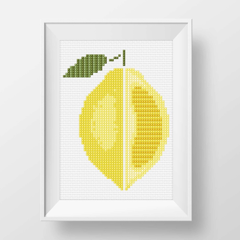 Anchor Embroidery Lemon Cross Stitch Design