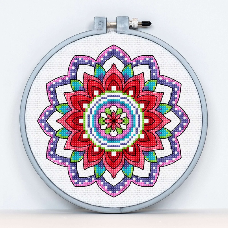 Anchor Embroidery Mandala Cross Stitch Design