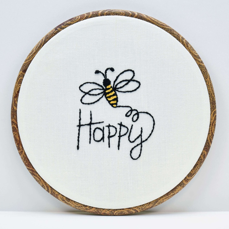 Anchor Bee Happy Hand Embroidery