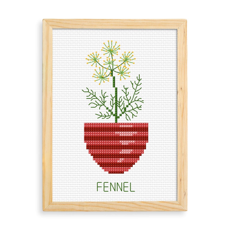 Anchor Embroidery Fennel Cross Stitch Design