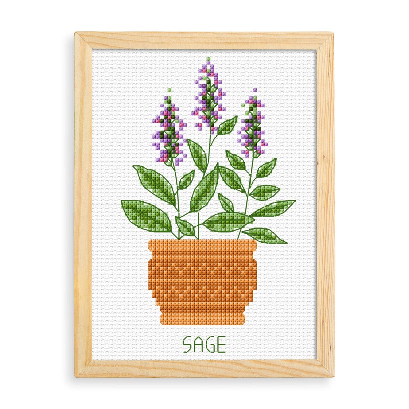 Anchor Embroidery Sage Cross Stitch Design