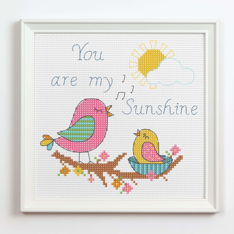Anchor Embroidery You Are My Sunshine Cross Stitch Design