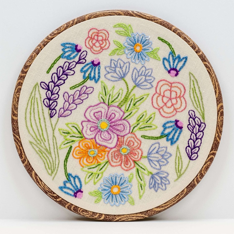 Anchor Flowers, Flowers Embroidery Design