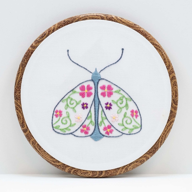 Anchor Moth Embroidery Design|Single Size