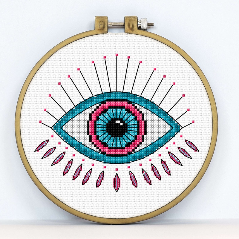 Anchor the Eye Embroidery Design