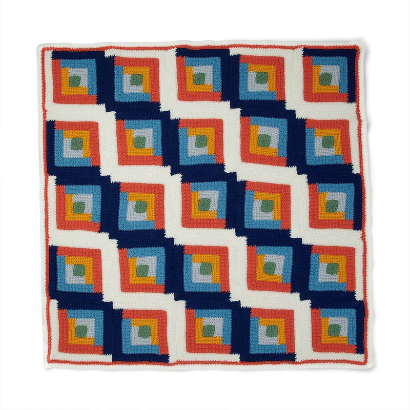 Red Heart Cabin In the Woods Crochet Blanket