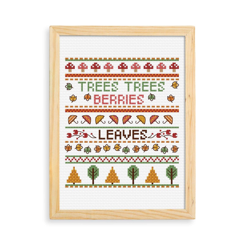 Anchor Embroidery Fall Sampler Cross Stitch Design