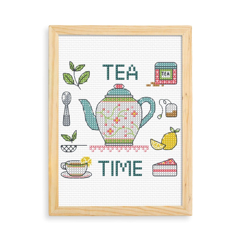Anchor Embroidery Tea Time Cross Stitch Design