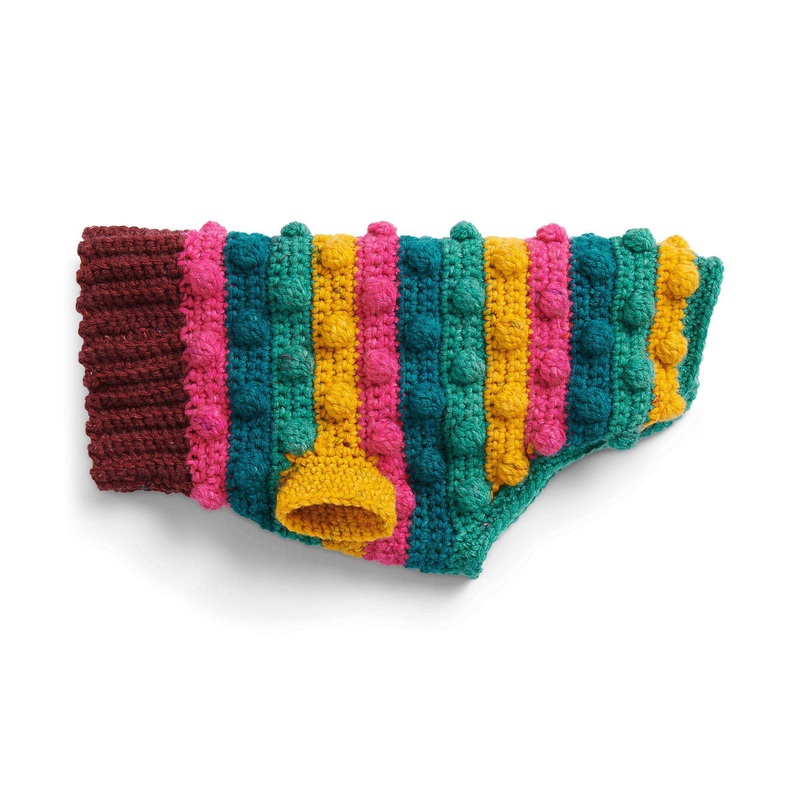 Red Heart Fun Bobbles Crochet D’O’go Coat