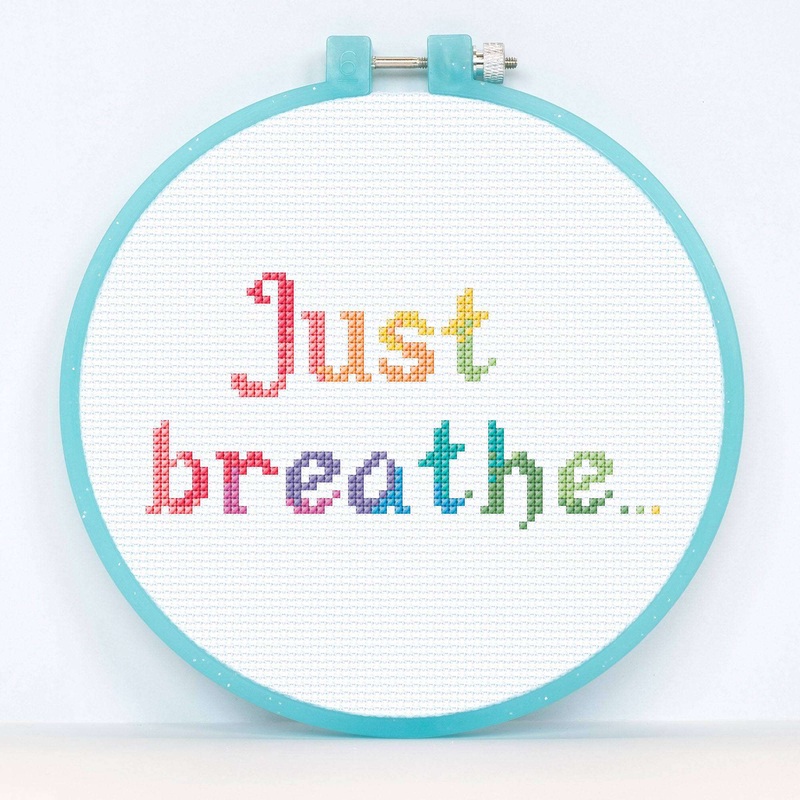 Anchor Embroidery Just Breathe Cross Stitch Design