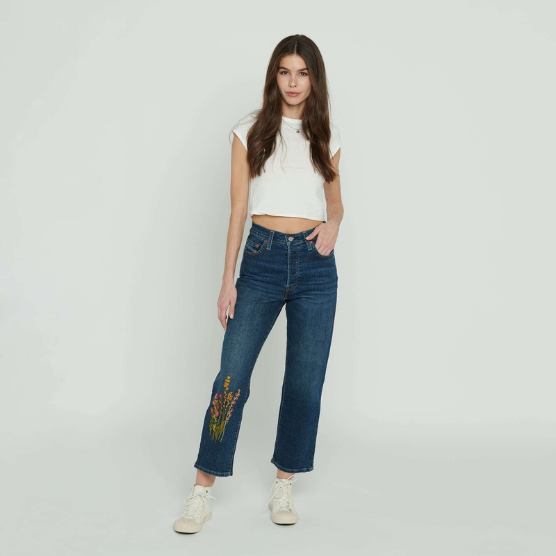 Anchor Hand Embroidery On Jeans