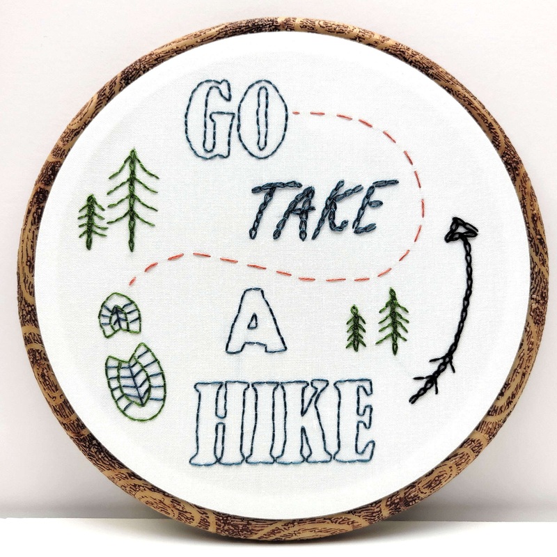 Anchor Take a Hike Hand Embroidery