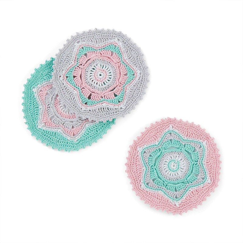 Aunt Lydia Crochet Christmas Party Coasters