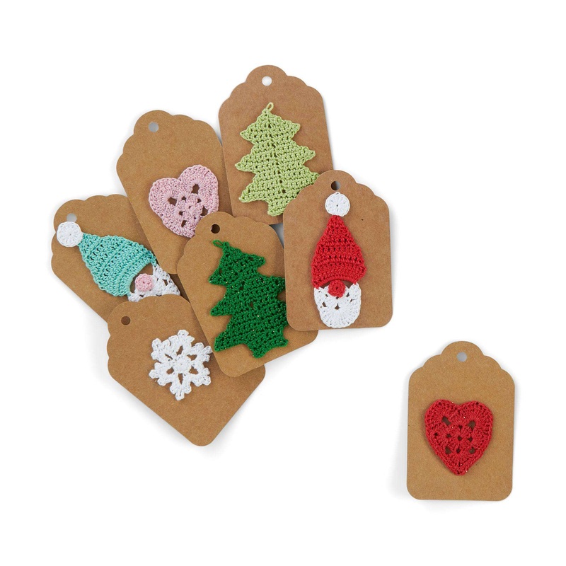 Aunt Lydia Crochet Embellished Gift Tags