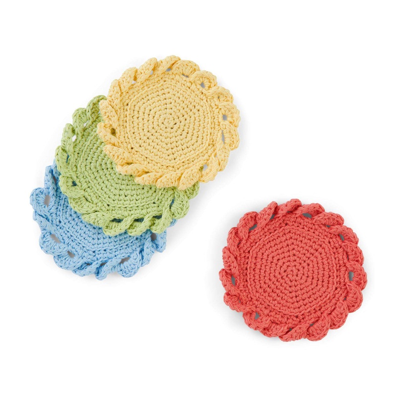 Aunt Lydia Crochet Reverse Wave Coaster