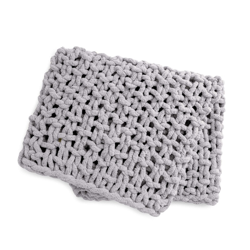 Bernat Big Table Knit Blanket|Single Size