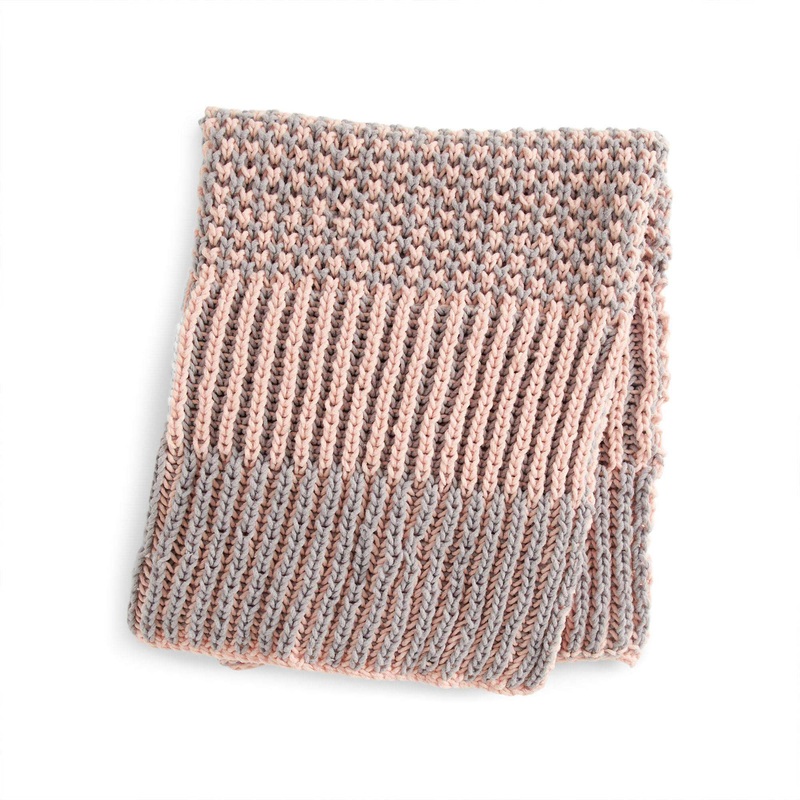 Bernat Brioche Knit Lapghan|Single Size