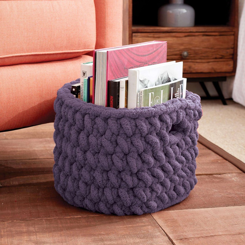 Bernat Burly Crochet Basket|Single Size