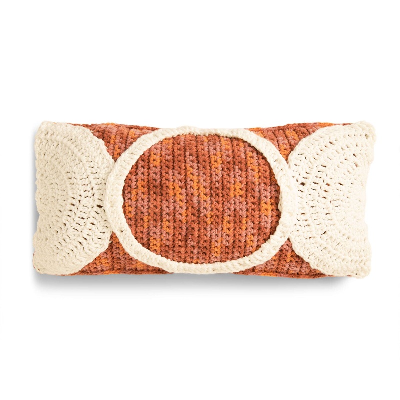 Bernat Circle the Moon Crochet Pillow