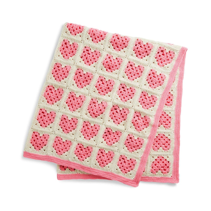 Red Heart Piece of My Heart Crochet Scrapghan Blanket