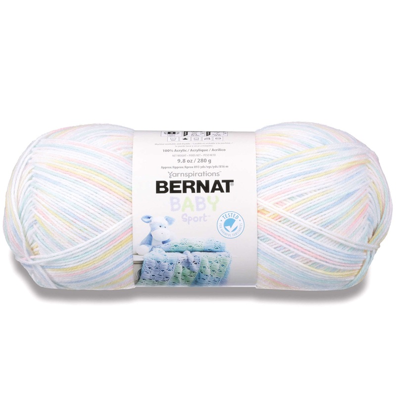 Bernat Baby Sport Ombre Yarn|Cool Blue Ombre|Baby Baby Ombre|Blossom Ombre|Funny Prints Ombre