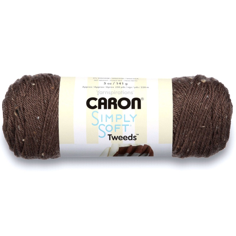 Caron Simply Soft Tweeds Yarn|Off White|Gray Heather|Taupe