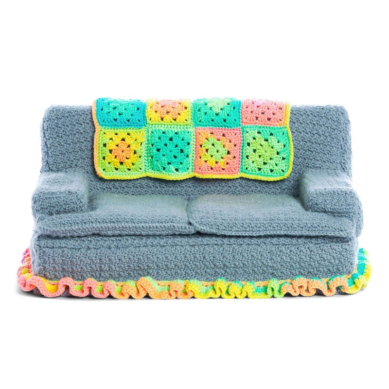 Red Heart Crochet Cat Couch|Single Size|Super Saver|Super Saver O’Go
