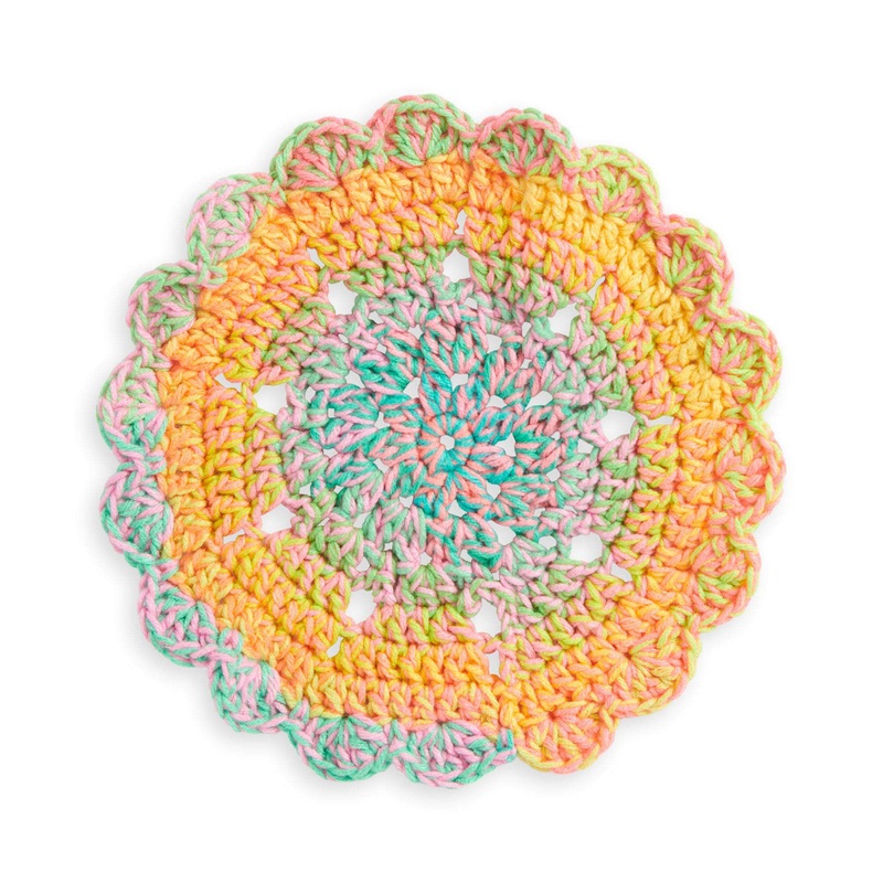 Red Heart Crochet Pet Dish Doily